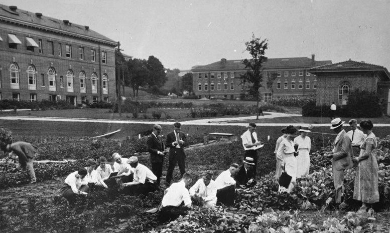 Class in the Disease Garden - 1919