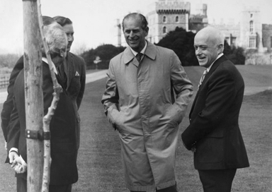 Prince Phillip Duke of Edinburgh and Eugene Smalley at Windsor Palace-1980